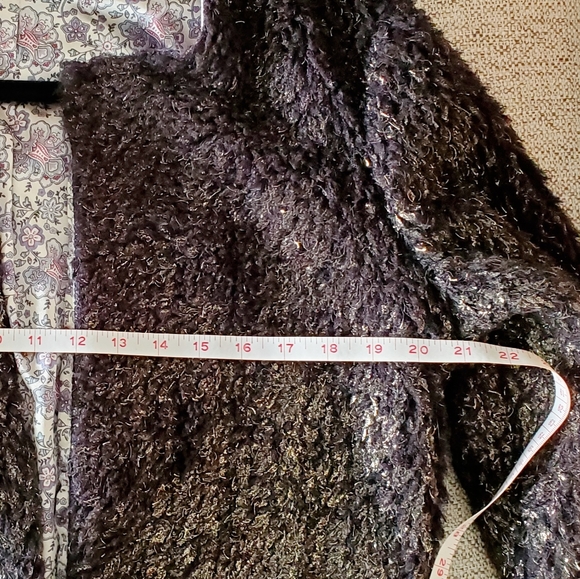 Chelsea & Violet Black Fuzzy Jacket - Picture 9 of 16